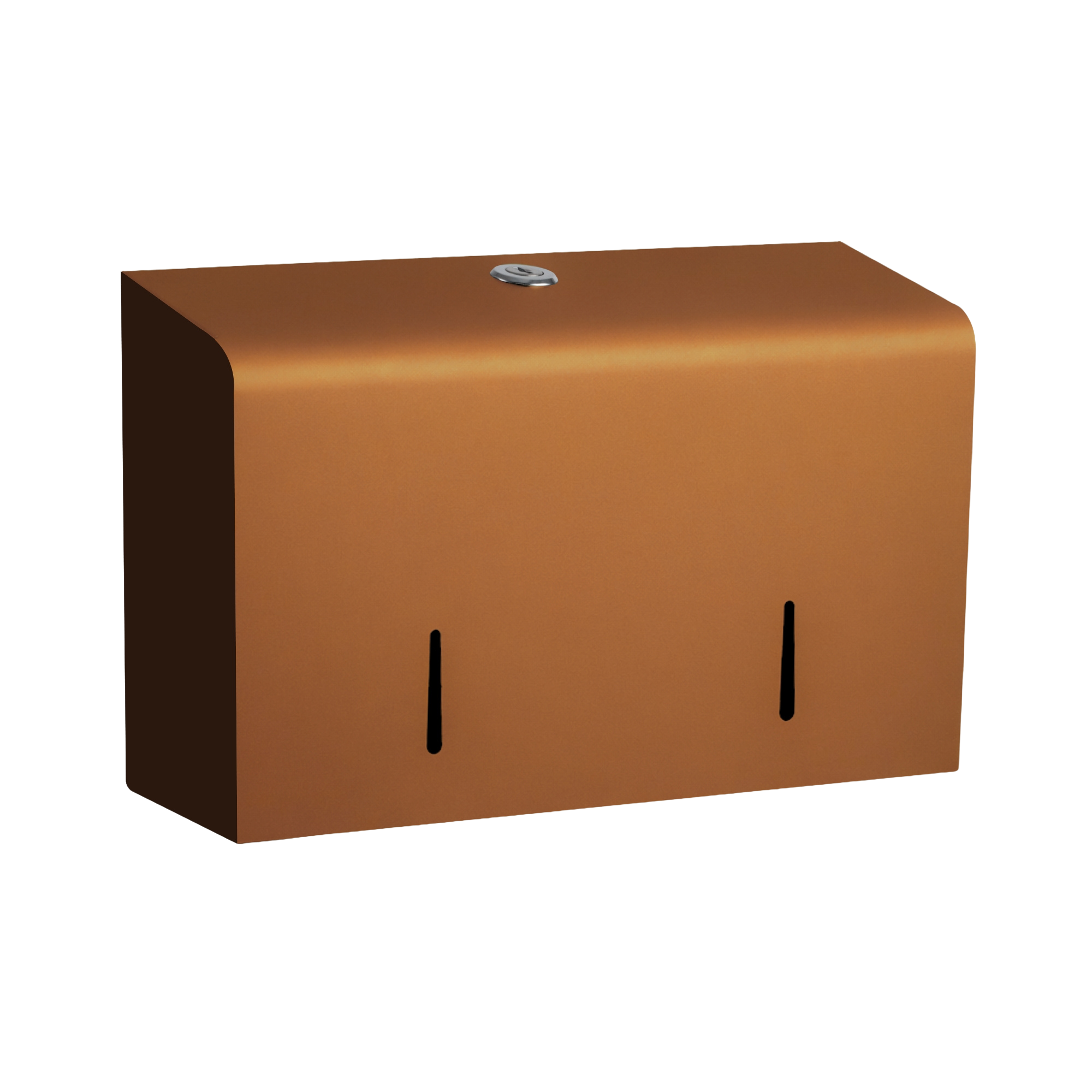 Toiletrulledispenser mini jumbo i stål til 2 mini jumbo ruller