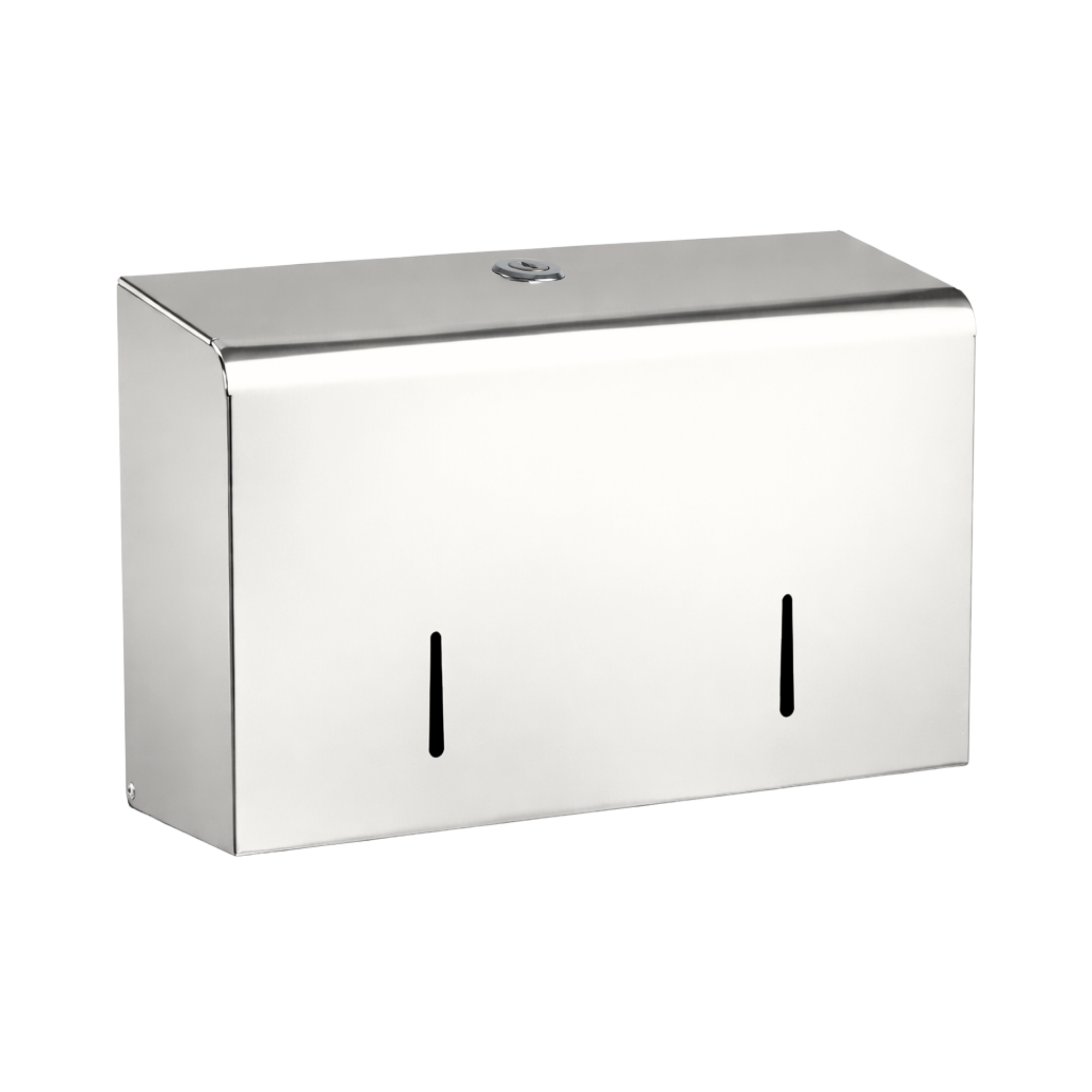 Toiletrulledispenser mini jumbo i stål til 2 mini jumbo ruller