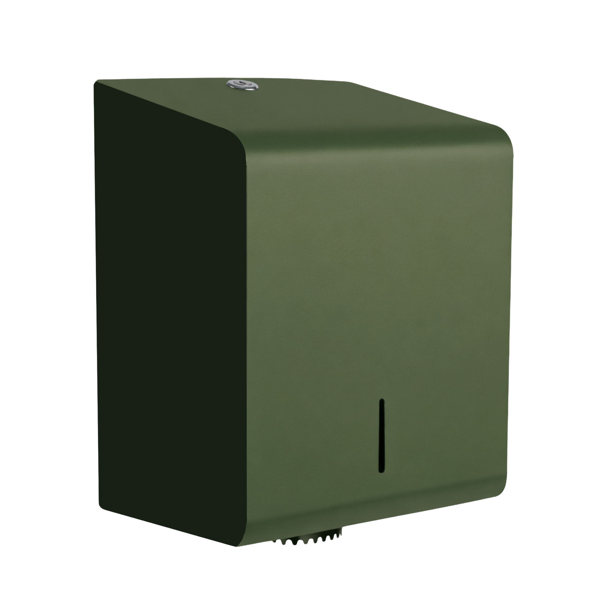 Papirdispenser til centrefeed ruller i stål