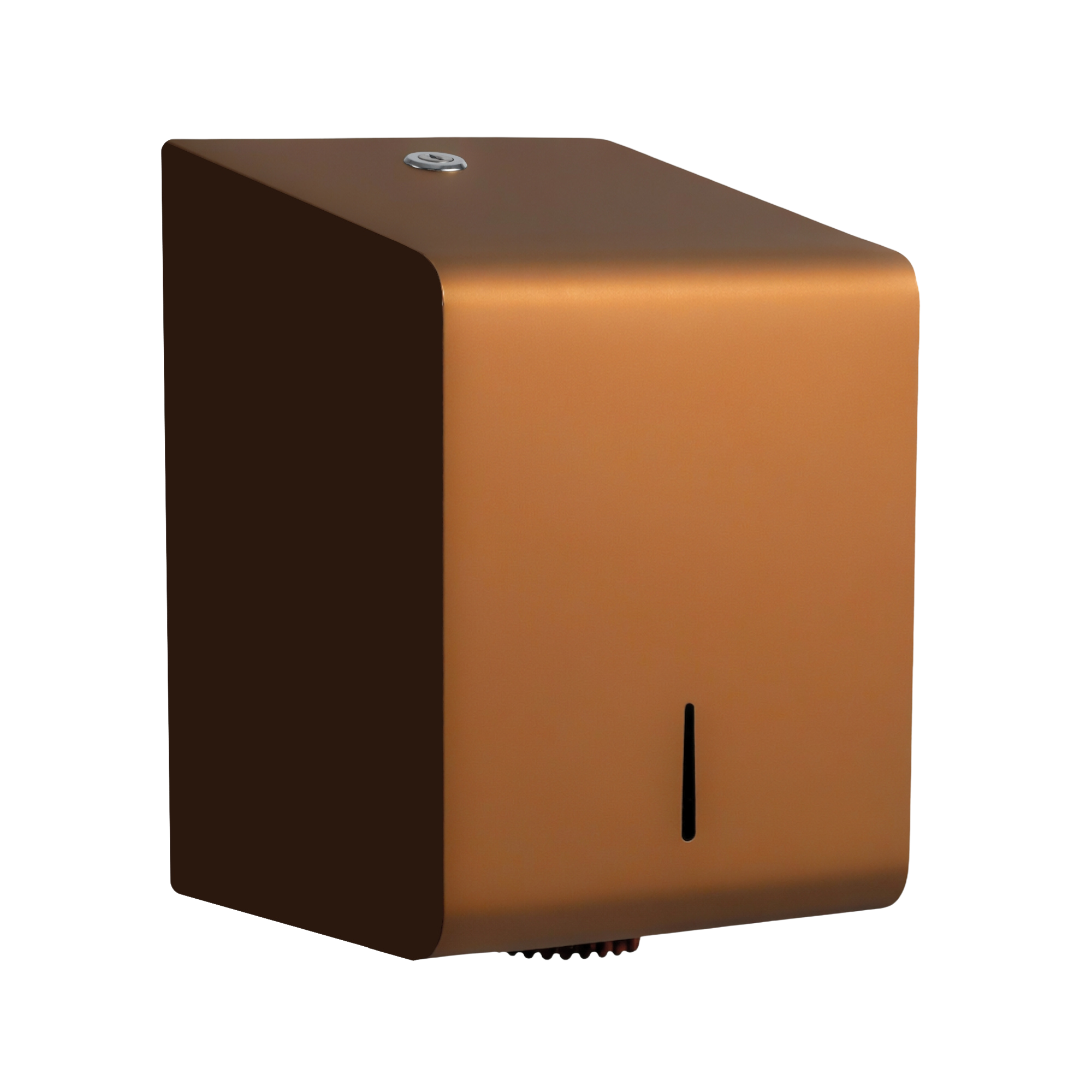 Papirdispenser til centrefeed ruller i stål