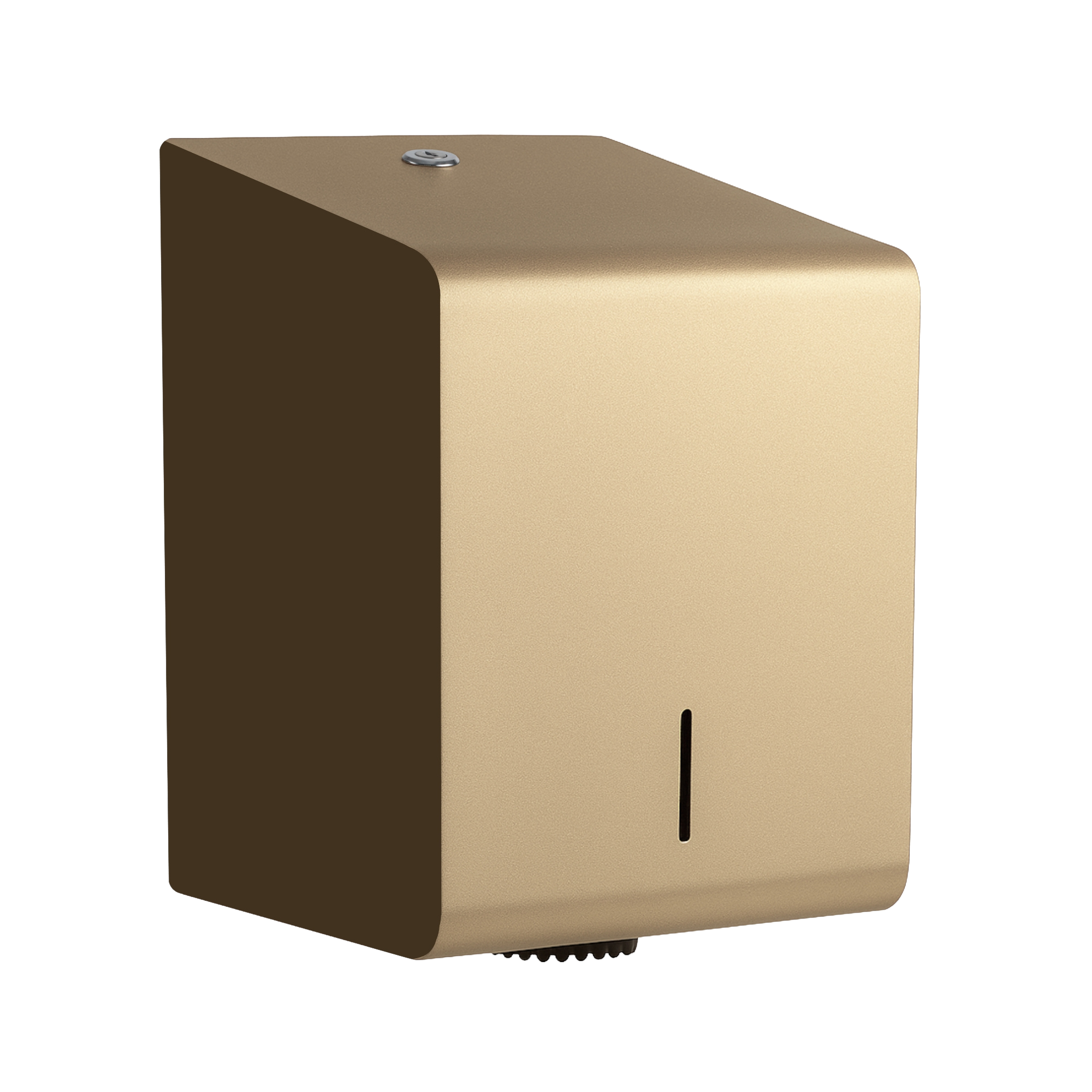 Papirdispenser til centrefeed ruller i stål