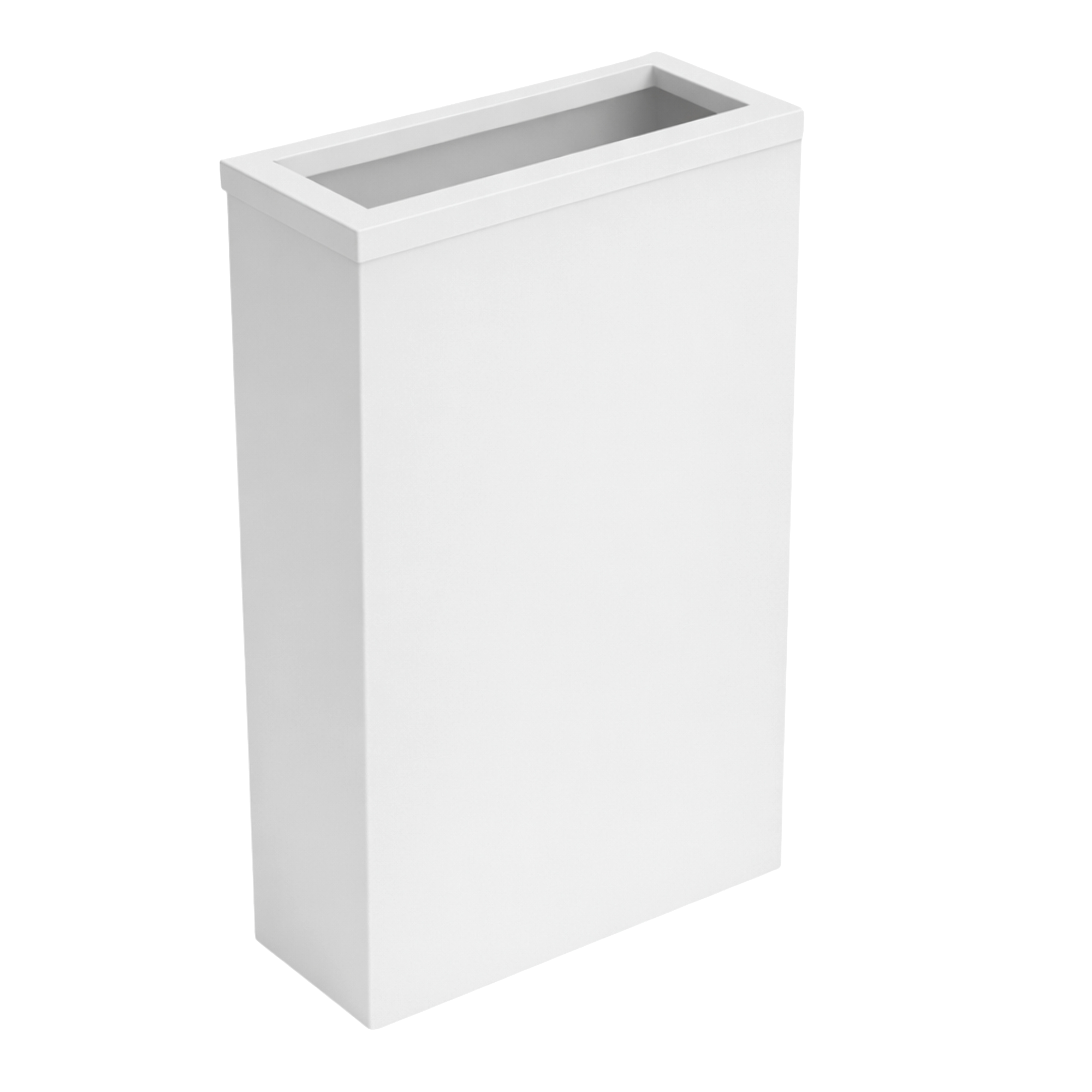 Affaldsbeholder i stål m. ramme