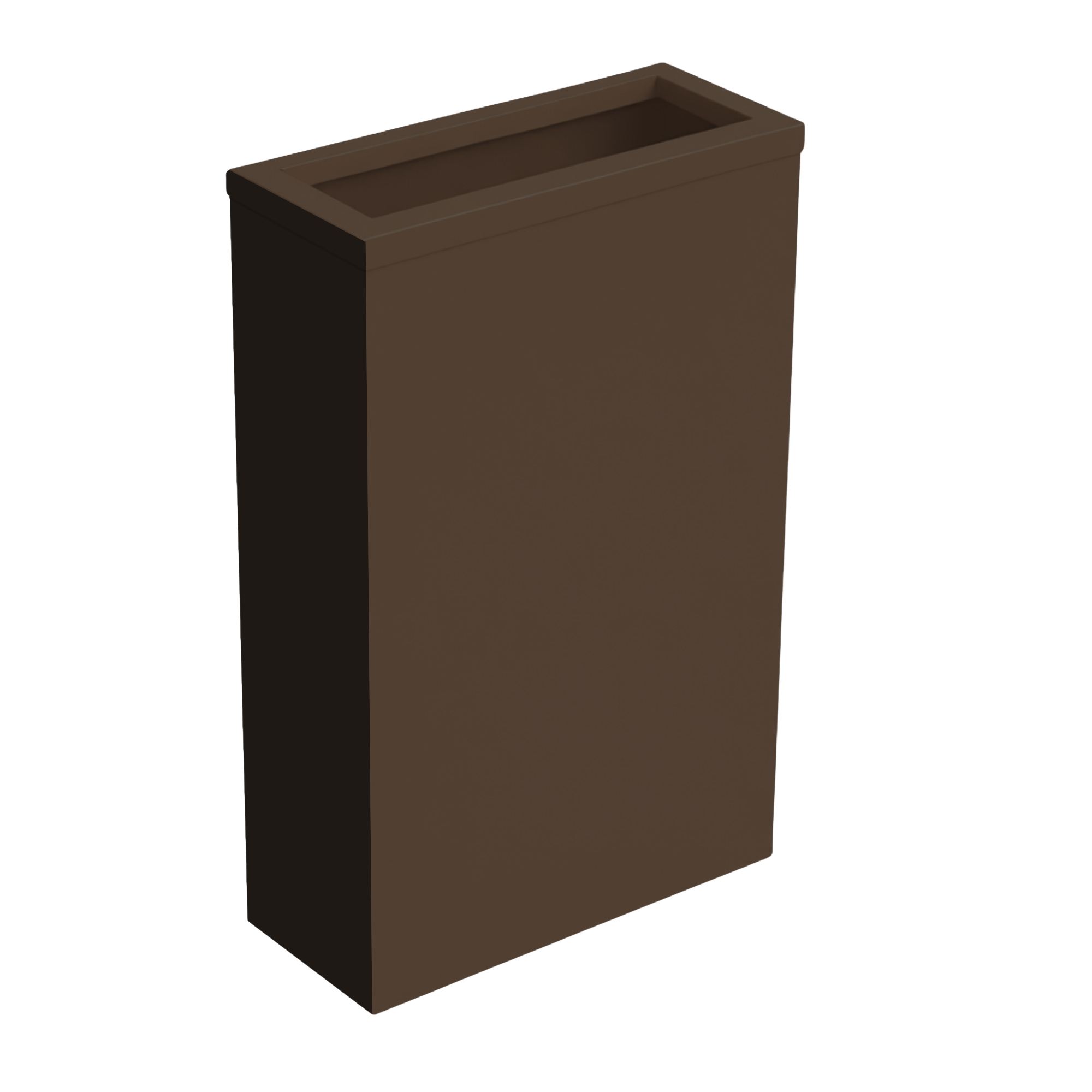 Affaldsbeholder i stål m. ramme