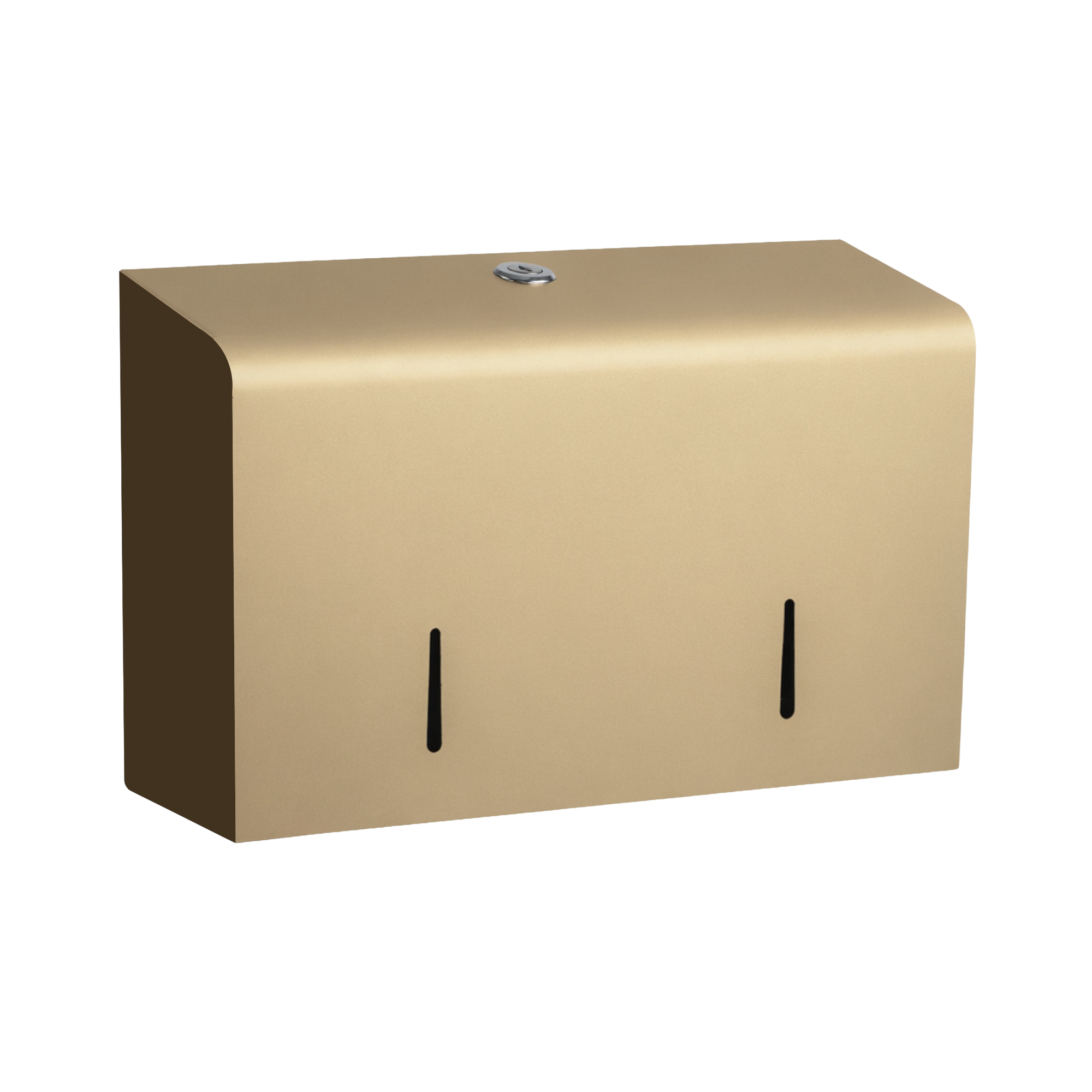 Toiletrulledispenser mini jumbo i stål til 2 mini jumbo ruller