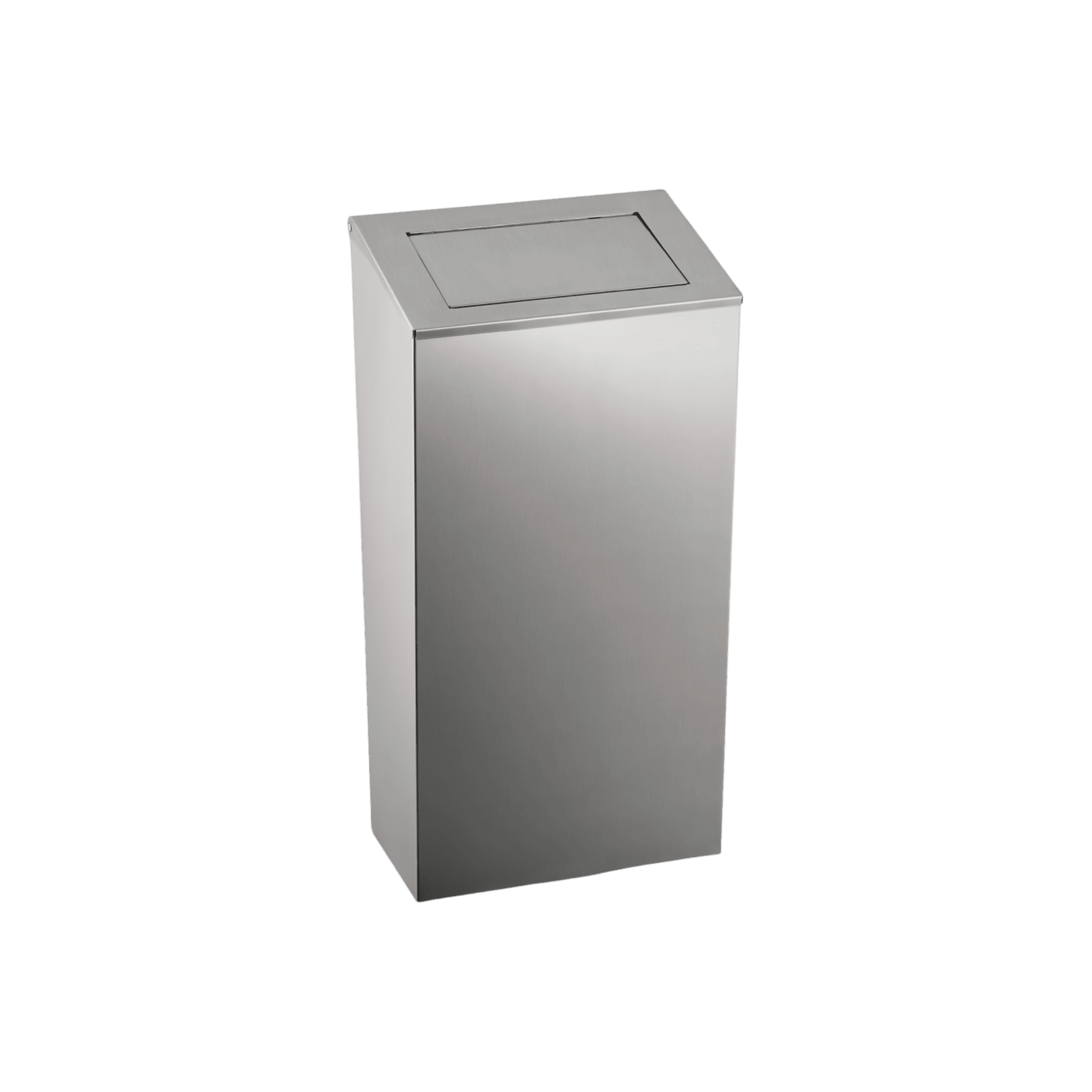 Affaldsbeholder i stål m. push låg - 25L