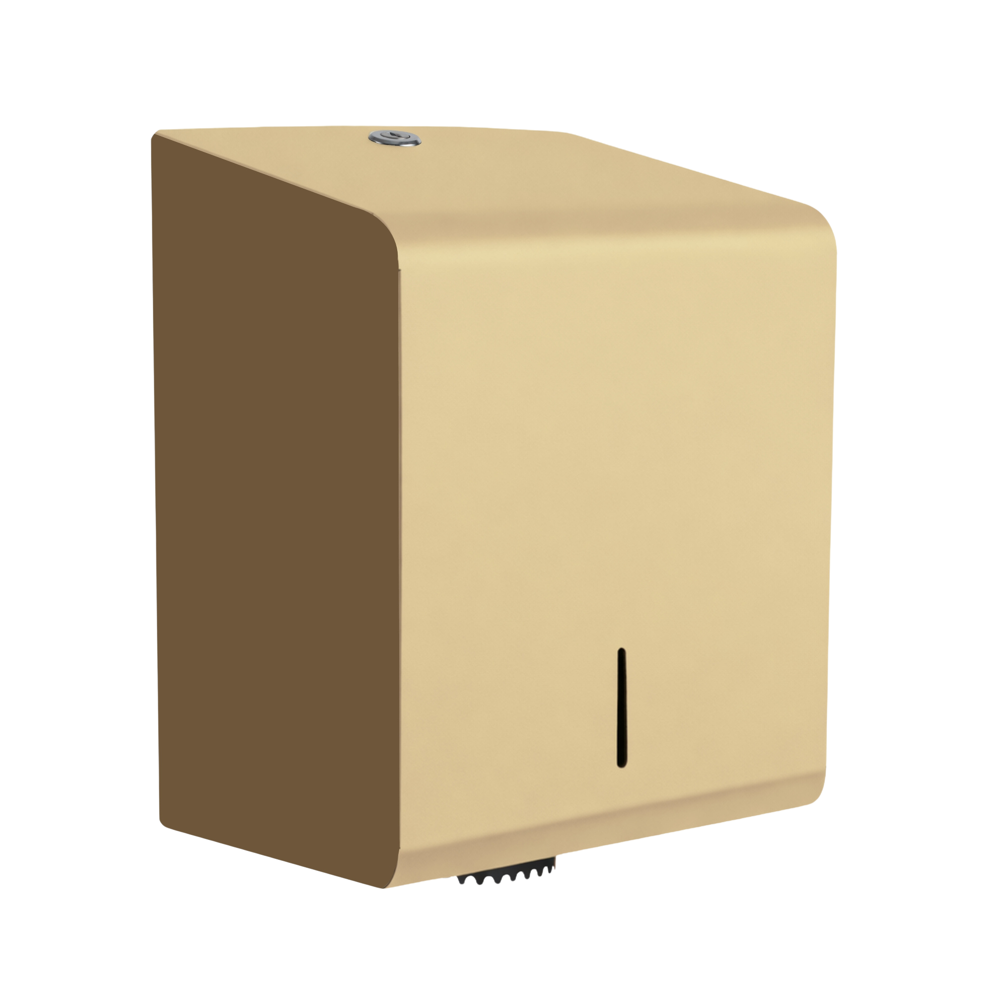 Papirdispenser til centrefeed ruller i stål