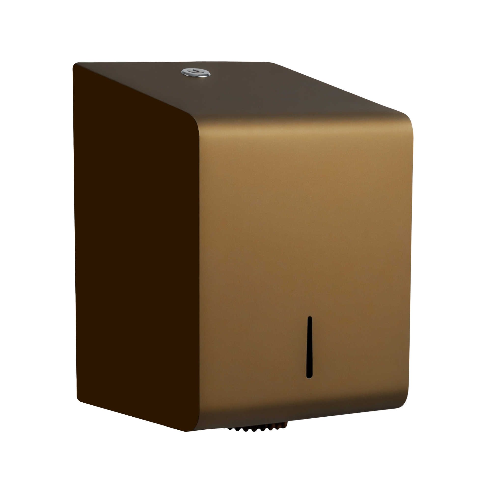 Papirdispenser til centrefeed ruller i stål