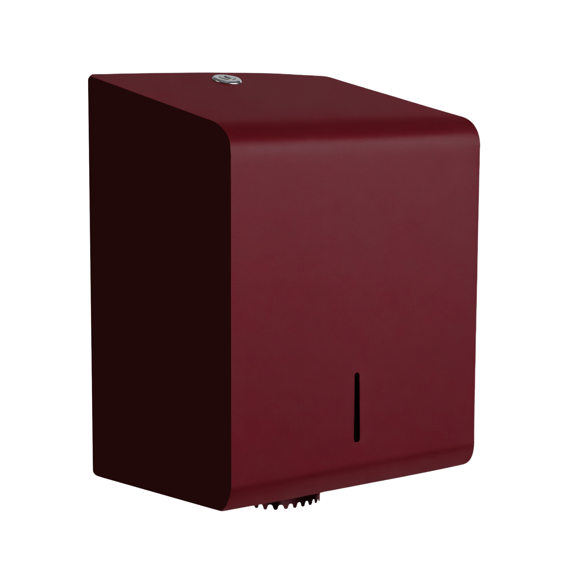 Papirdispenser til centrefeed ruller i stål