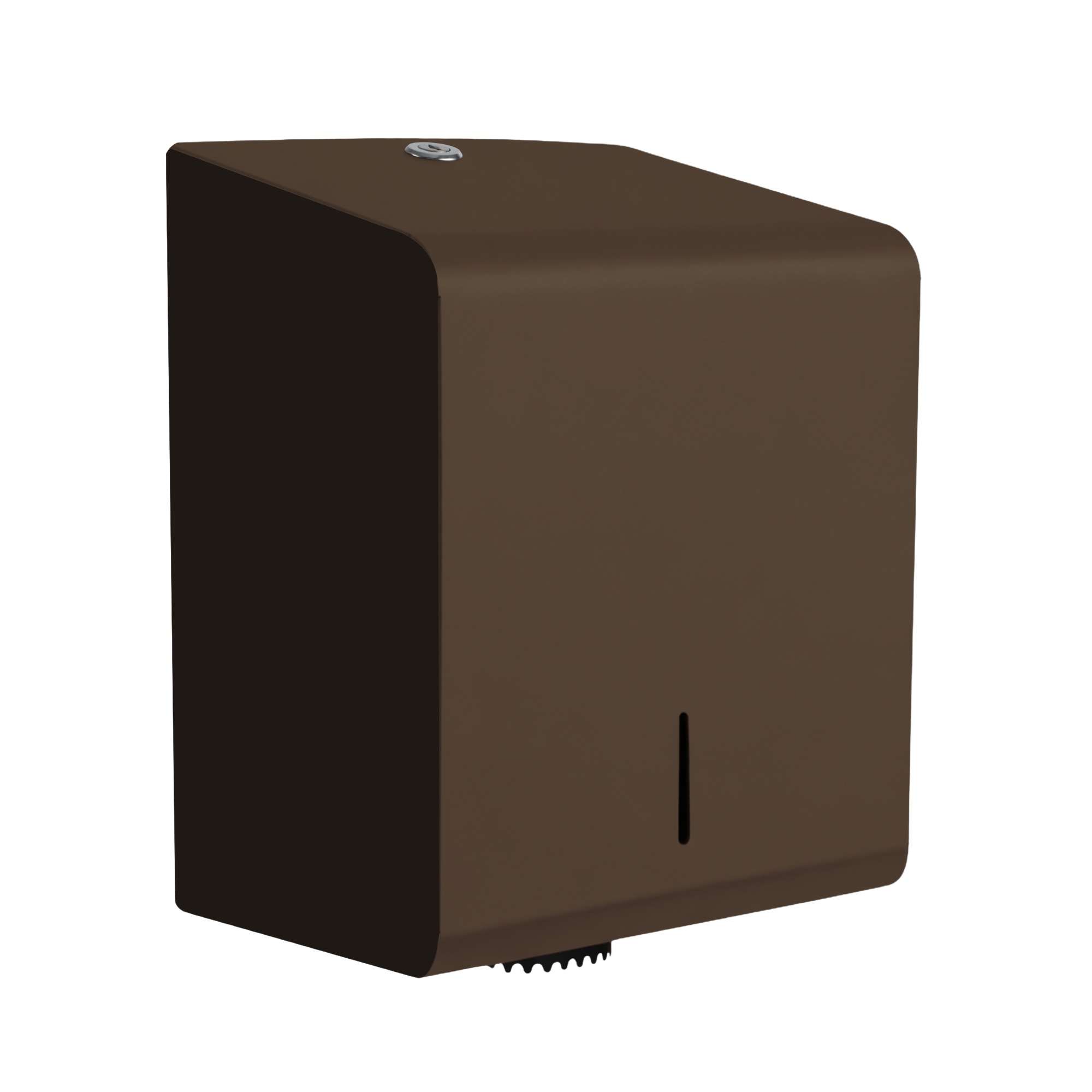 Papirdispenser til centrefeed ruller i stål