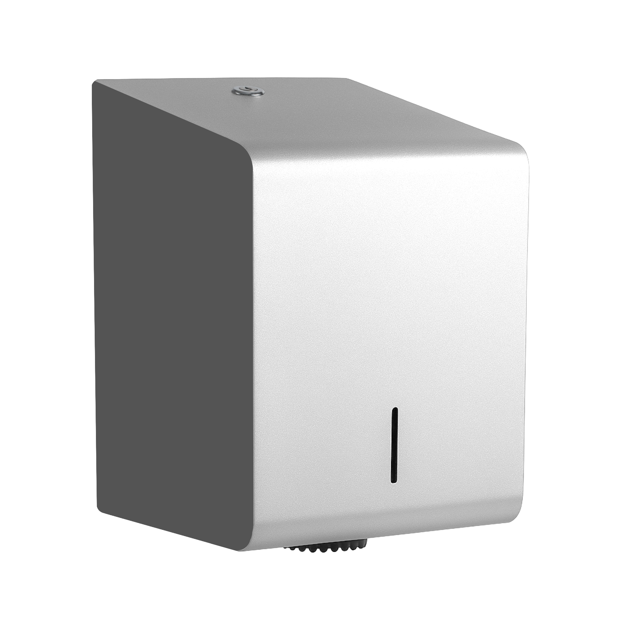 Papirdispenser til centrefeed ruller i stål