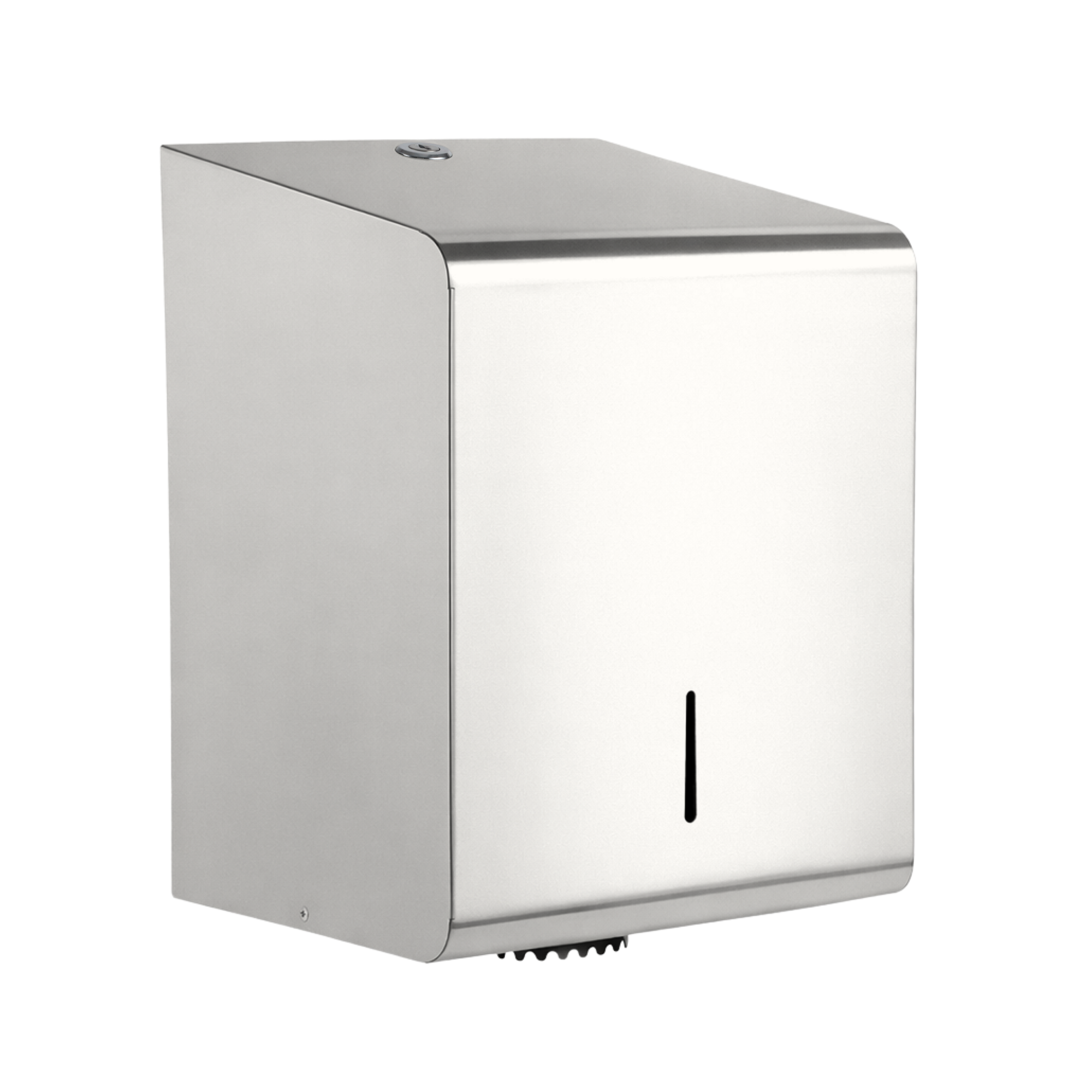 Papirdispenser til centrefeed ruller i stål