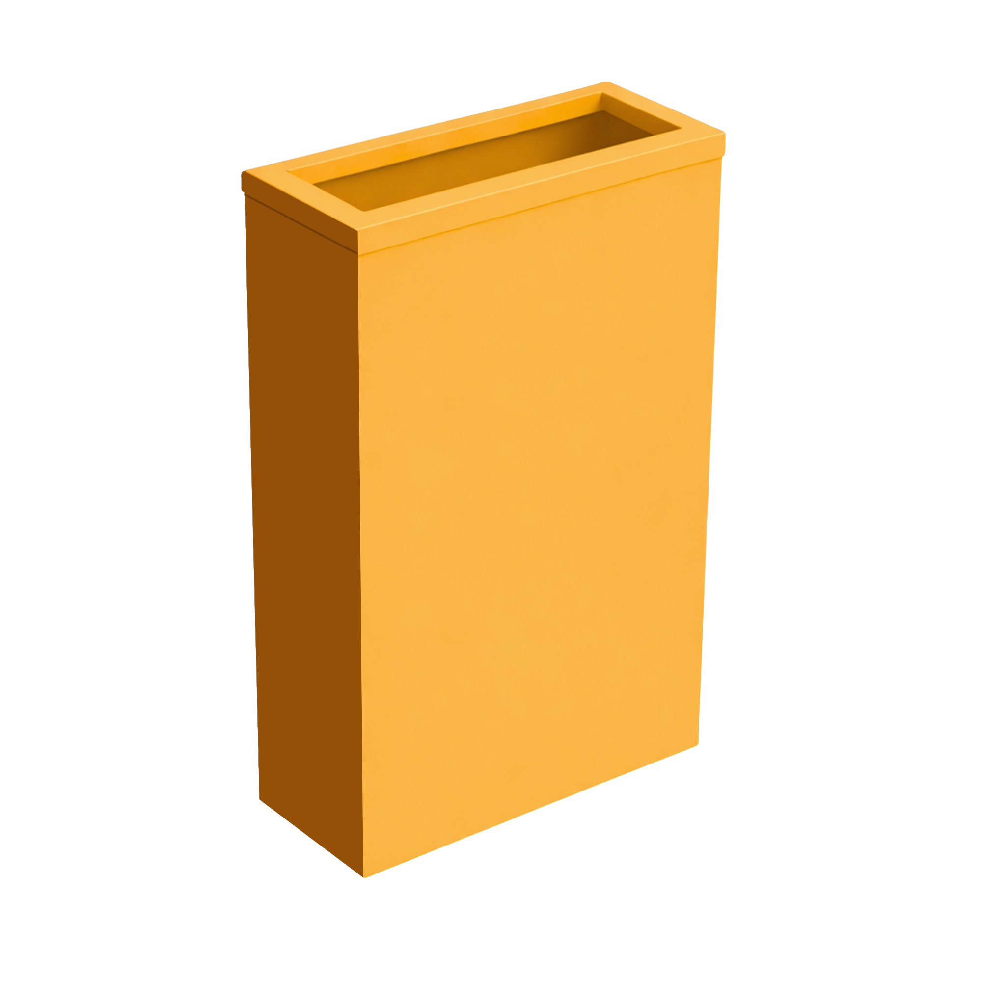 Affaldsbeholder i stål m. ramme